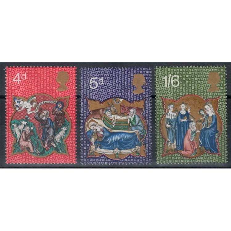GRAN BRETAGNA 1970 Natale 3v MNH**