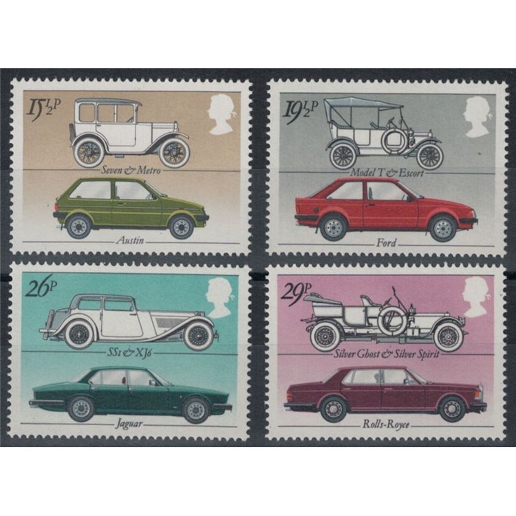 GRAN BRETAGNA 1982 Industria inglese dell'automobile 4v MNH**
