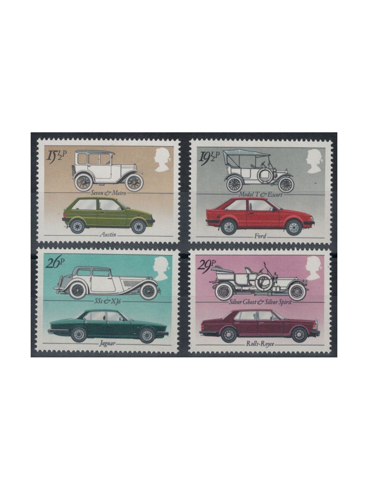 GREAT BRITAIN 1982 British Automobile Industry 4v MNH**