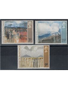 GRAN BRETAGNA 1971 Quadri di pittori nord irlandesi 3v MNH**