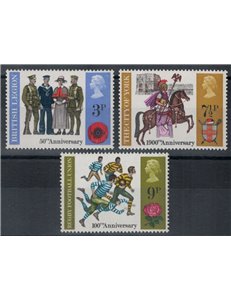 GREAT BRITAIN 1971 British Anniversaries 3v MNH**