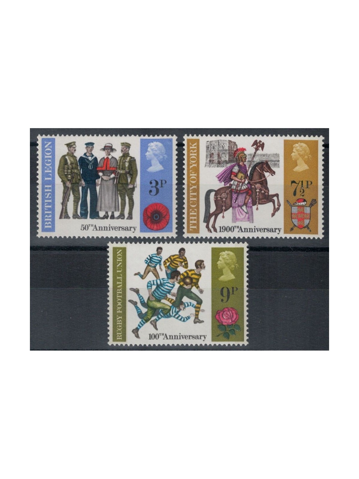 GREAT BRITAIN 1971 British Anniversaries 3v MNH**