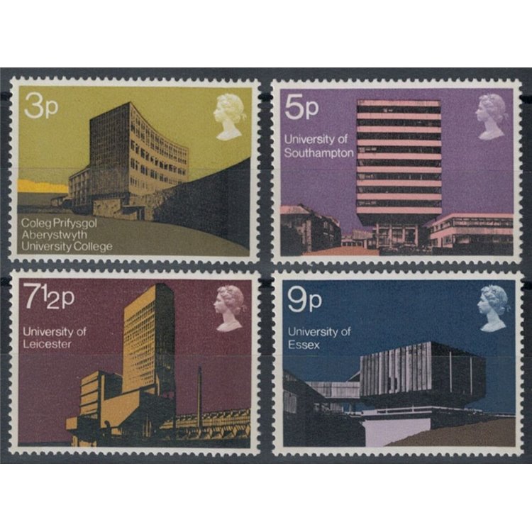 GRAN BRETAGNA 1971 Edifici universitari moderni 4v MNH**
