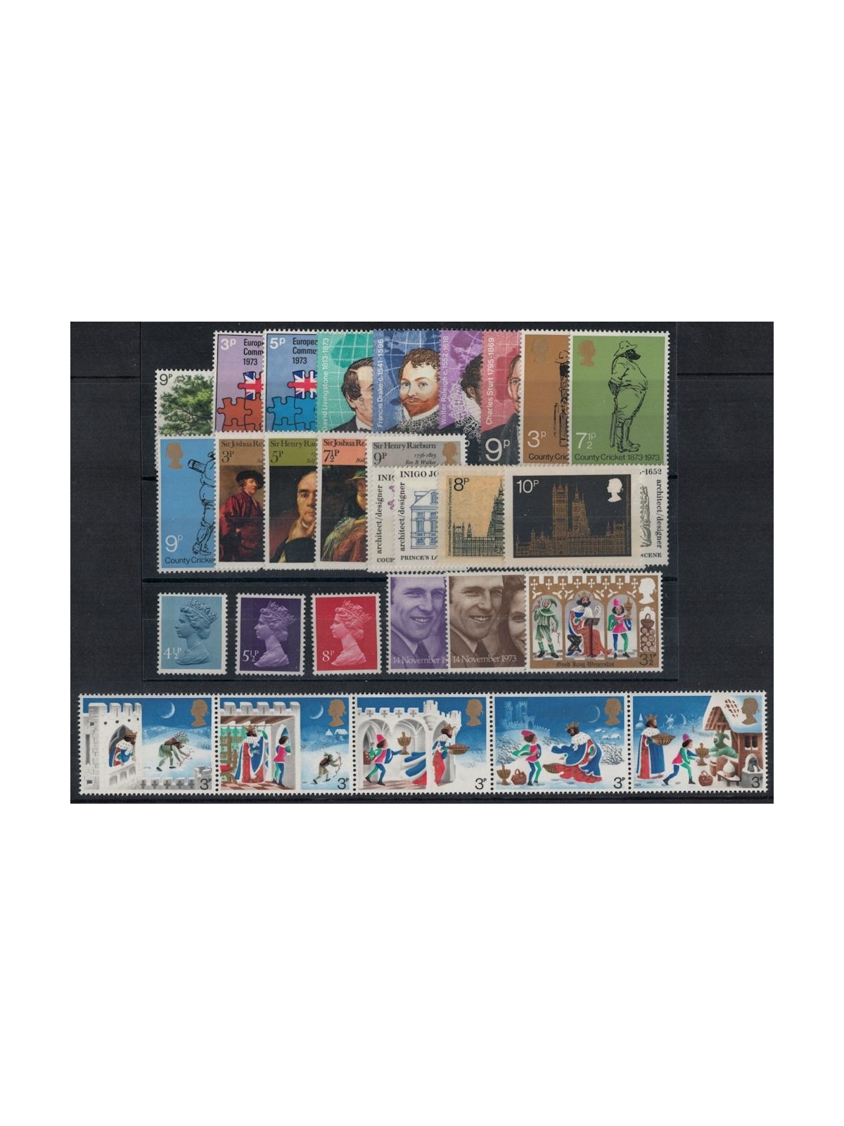 GREAT BRITAIN 1973 Complete vintage 33v MNH**