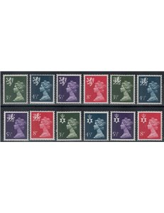 GRAN BRETAGNA 1974 Emblemi regionali 12v MNH**