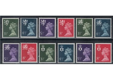 GRAN BRETAGNA 1974 Emblemi regionali 12v MNH**