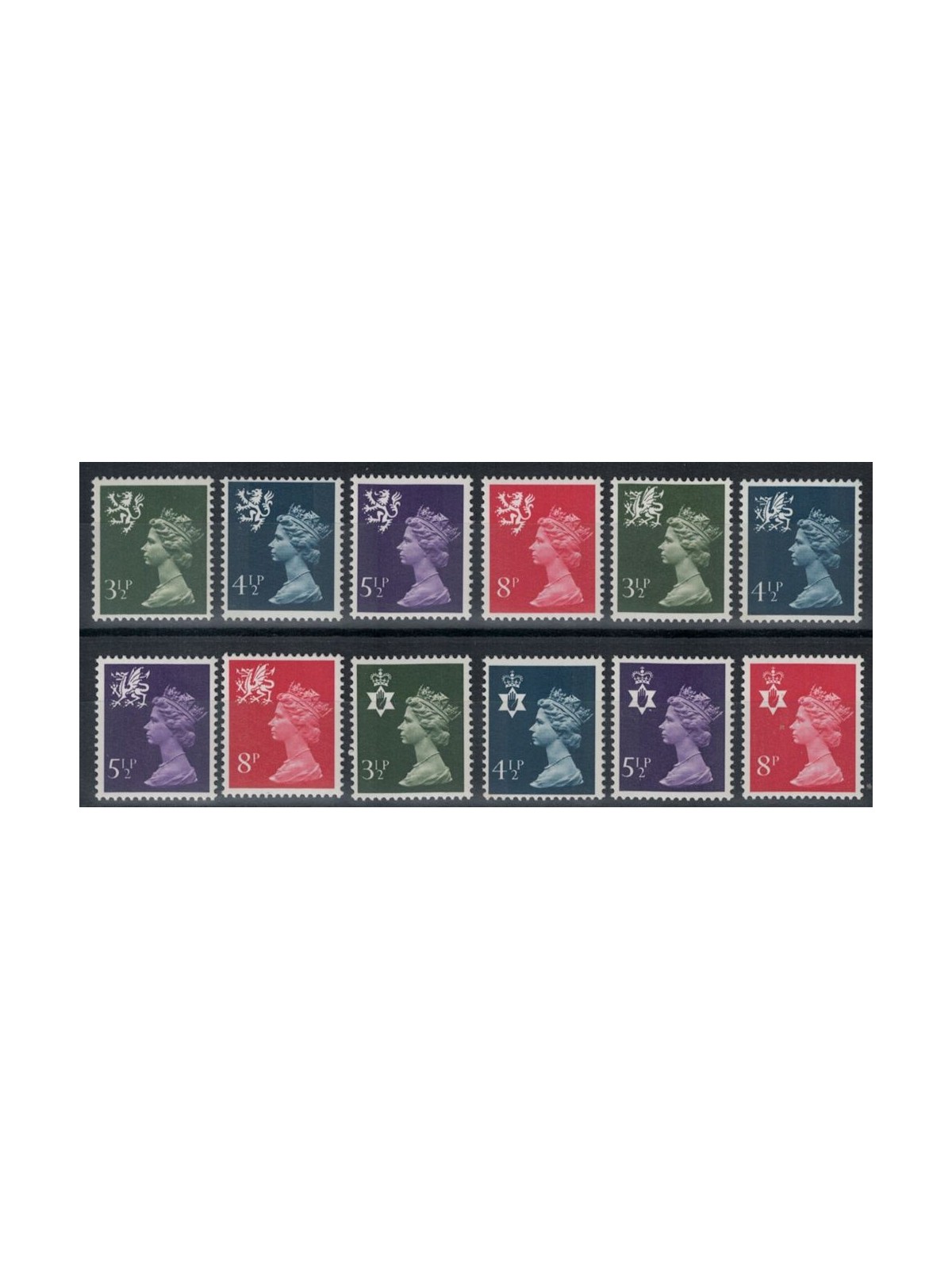 GREAT BRITAIN 1974 Regional Emblems 12v MNH**