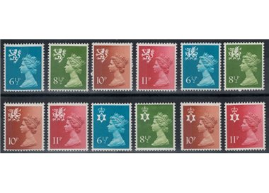 GRAN BRETAGNA 1976 Emblemi regionali 12v MNH**