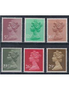 GREAT BRITAIN 1982 Elizabeth II, definitive set 6v MNH**