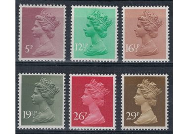 GREAT BRITAIN 1982 Elizabeth II, definitive set 6v MNH**