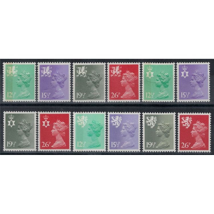 GREAT BRITAIN 1982 Regional Emblems 12v MNH**