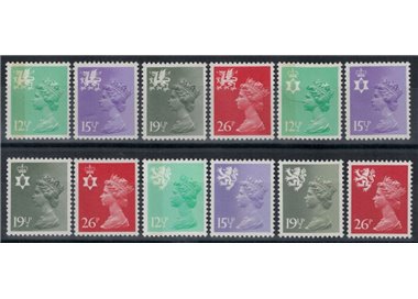 GRAN BRETAGNA 1982 Emblemi regionali 12v MNH**