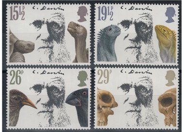GREAT BRITAIN 1982 Charles Darwin 4v MNH**