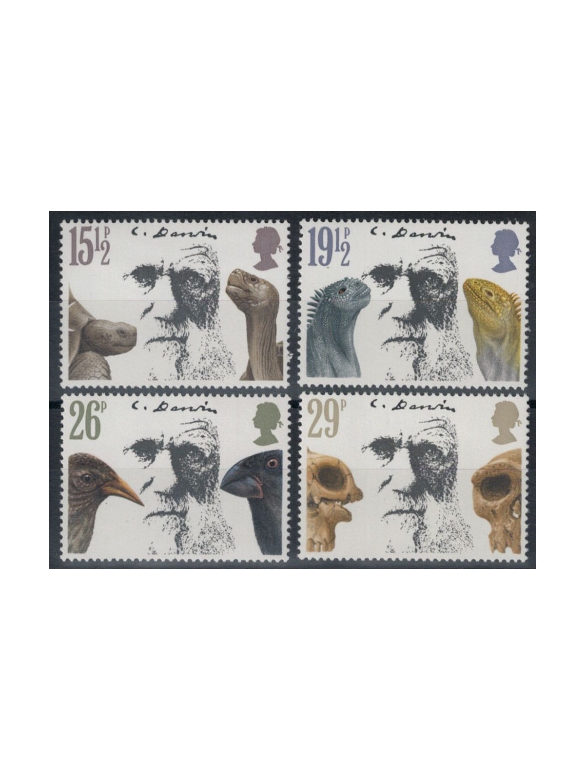GREAT BRITAIN 1982 Charles Darwin 4v MNH**