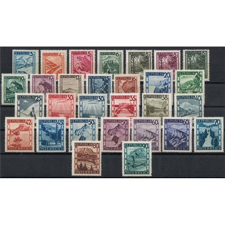 AUSTRIA 1945-47 Views, landscapes 29v MNH**