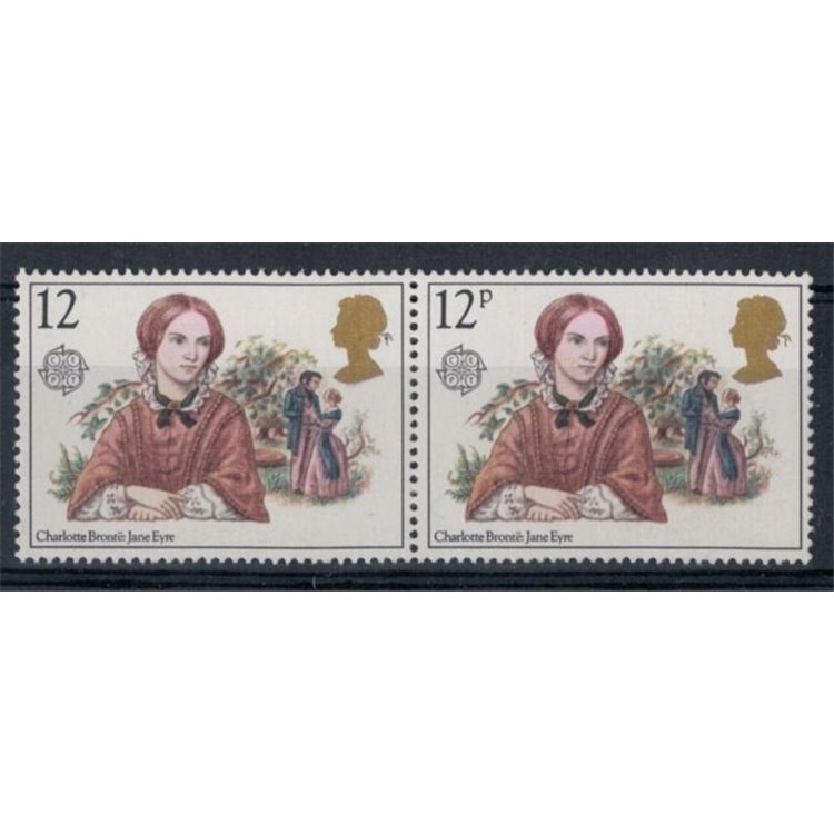 GREAT BRITAIN 1980 Europa variety, pair of 12p MNH**