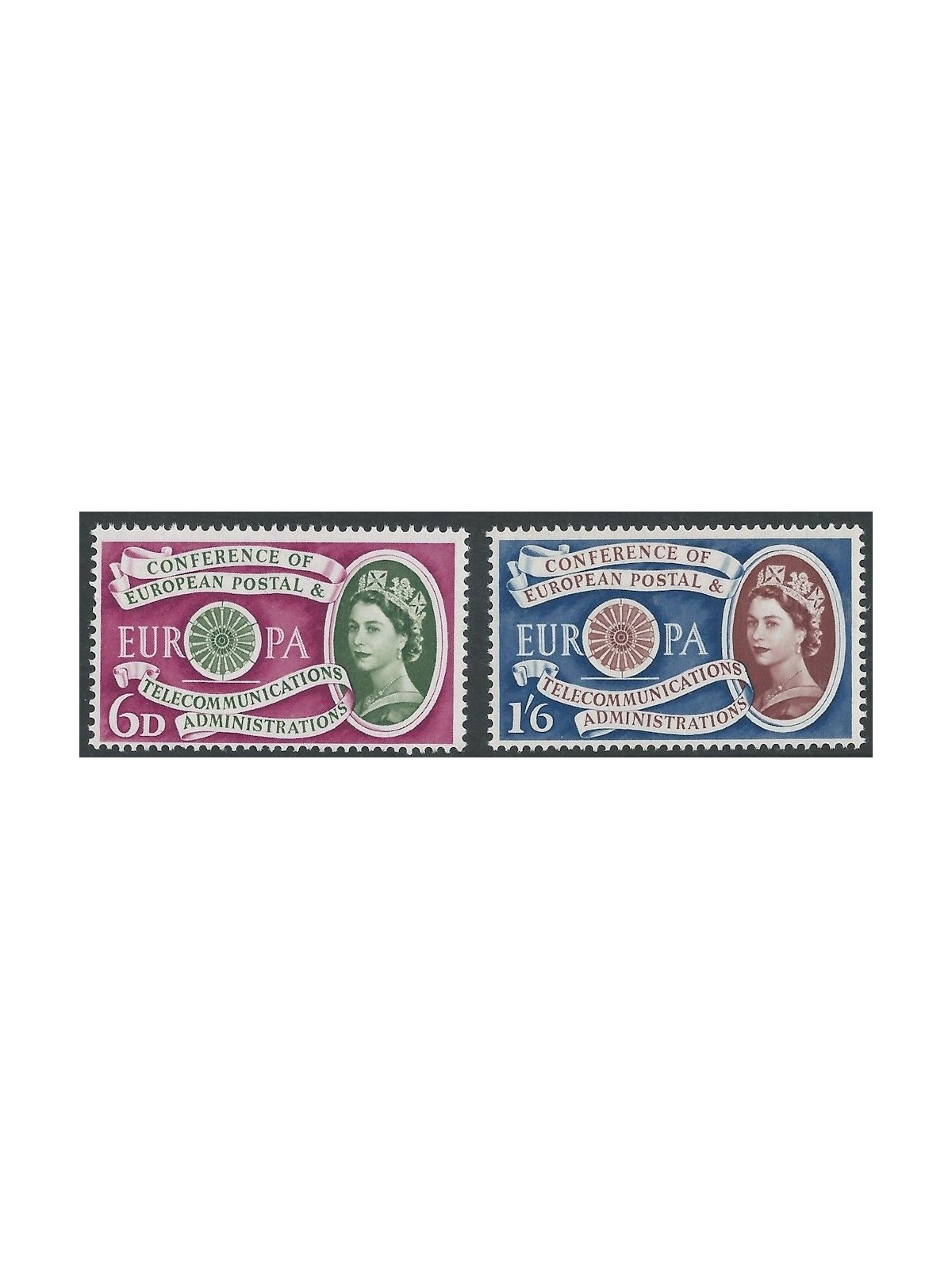 GREAT BRITAIN 1960 Europe 2v MNH**