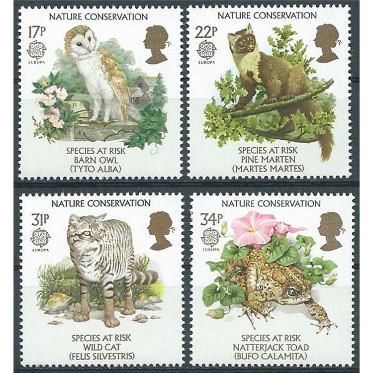 GREAT BRITAIN 1986 Europe 4v MNH**