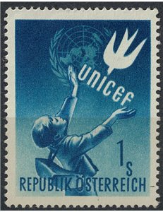 AUSTRIA 1949 Unicef MNH**