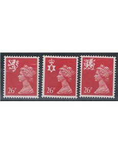 GREAT BRITAIN 1987 Regional emblems 26p 3v MNH**
