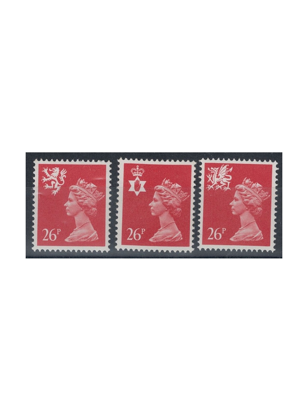 GREAT BRITAIN 1987 Regional emblems 26p 3v MNH**