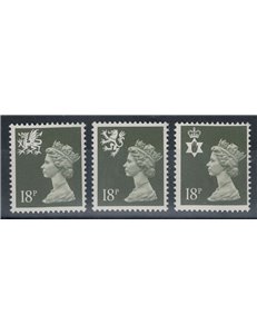 GREAT BRITAIN 1987 Regional emblems 18p 3v MNH**