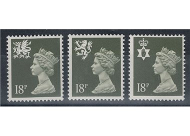 GREAT BRITAIN 1987 Regional emblems 18p 3v MNH**