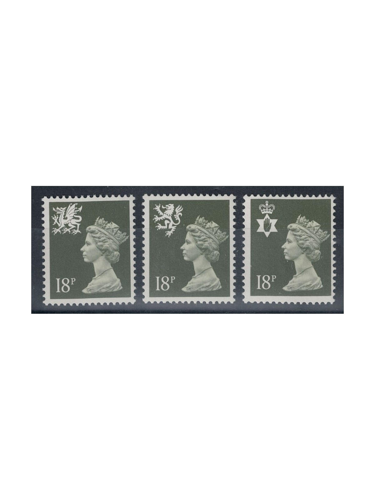 GREAT BRITAIN 1987 Regional emblems 18p 3v MNH**