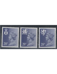 GREAT BRITAIN 1983 Regional emblems 28p 2nd type 3v MNH**