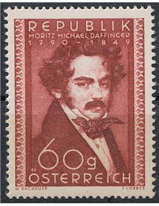 AUSTRIA 1950 Moritz Daffinger MNH**