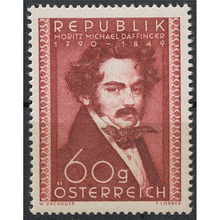 AUSTRIA 1950 Moritz Daffinger MNH**