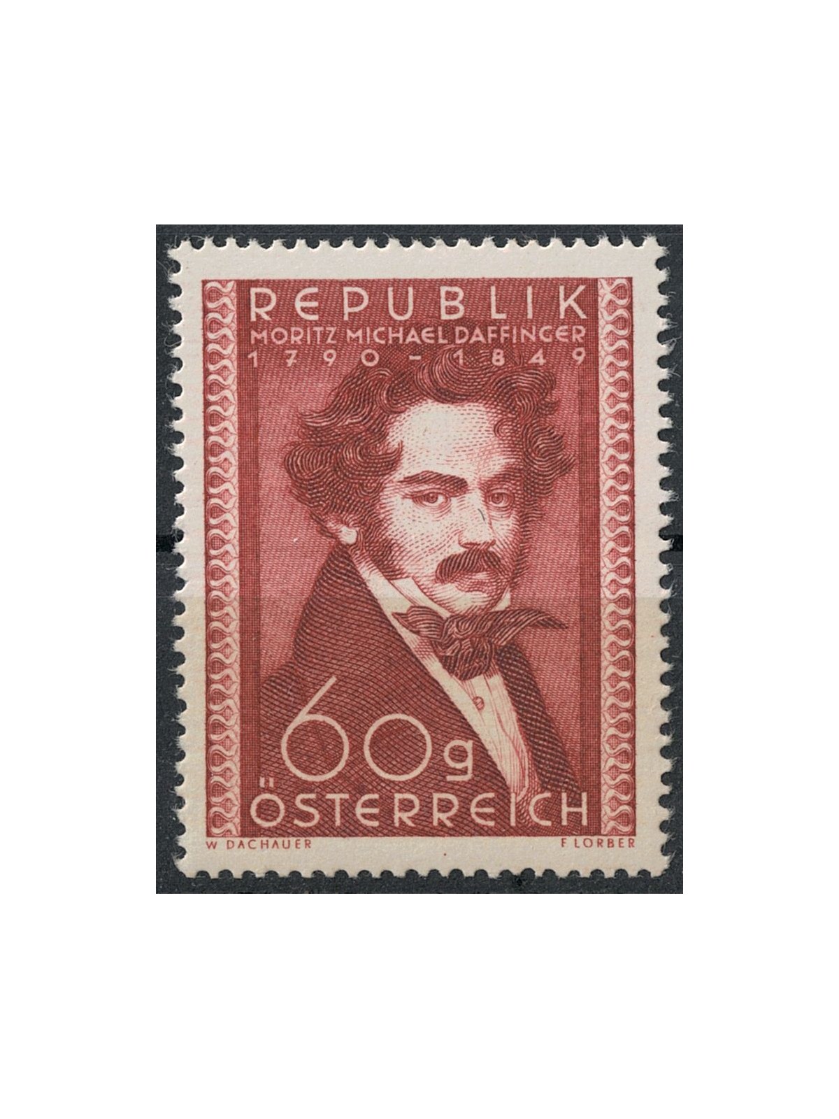 AUSTRIA 1950 Moritz Daffinger MNH**