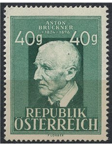AUSTRIA 1949 Anton Bruckner MNH**