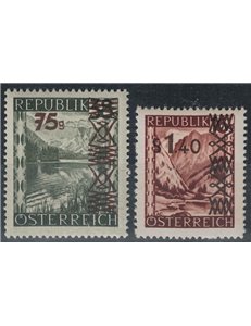 AUSTRIA 1947 Soprastampati 2v MNH**