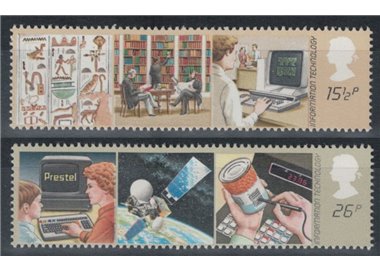 GREAT BRITAIN 1982 Technology and Information 2v MNH**