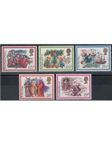 GRAN BRETAGNA 1982 Natale 5v MNH**