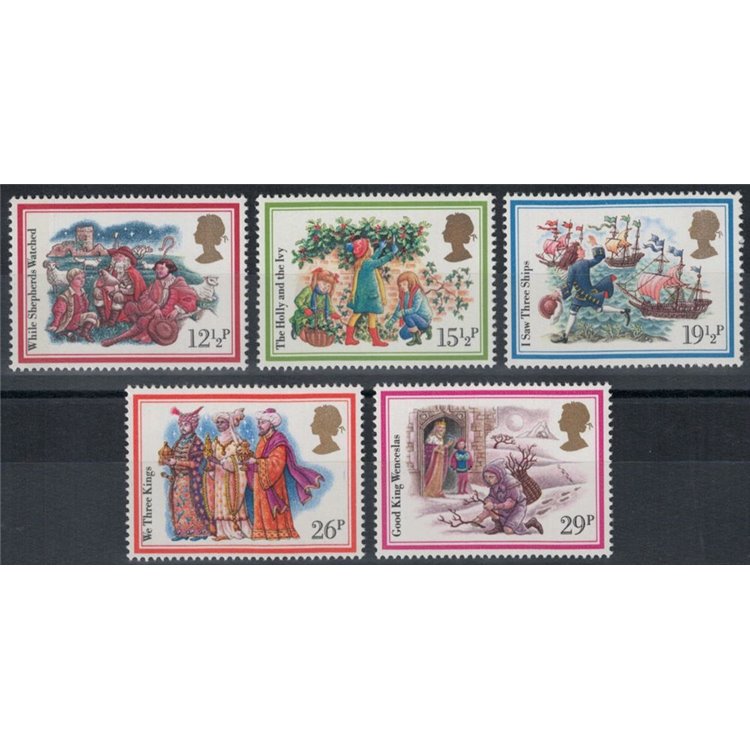 GREAT BRITAIN 1982 Christmas 5v MNH**