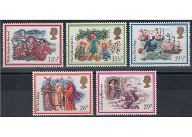 GRAN BRETAGNA 1982 Natale 5v MNH**