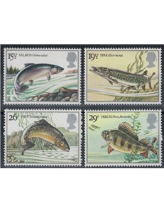 GREAT BRITAIN 1983 Freshwater fish 4v MNH**