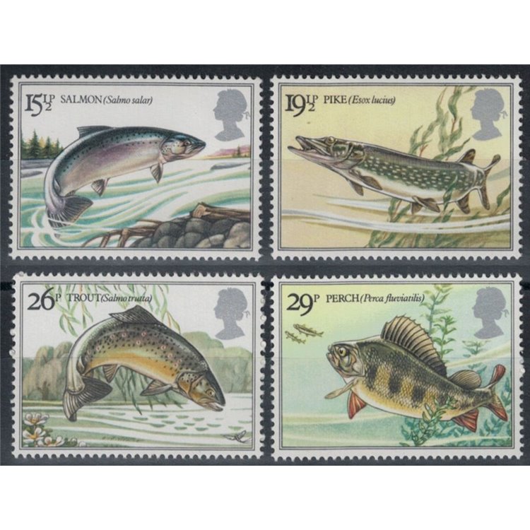 GREAT BRITAIN 1983 Freshwater fish 4v MNH**