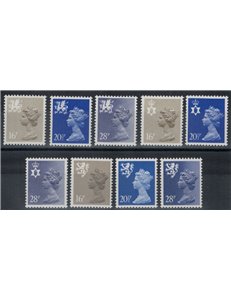 GRAN BRETAGNA 1983 Emblemi regionali 9v MNH**