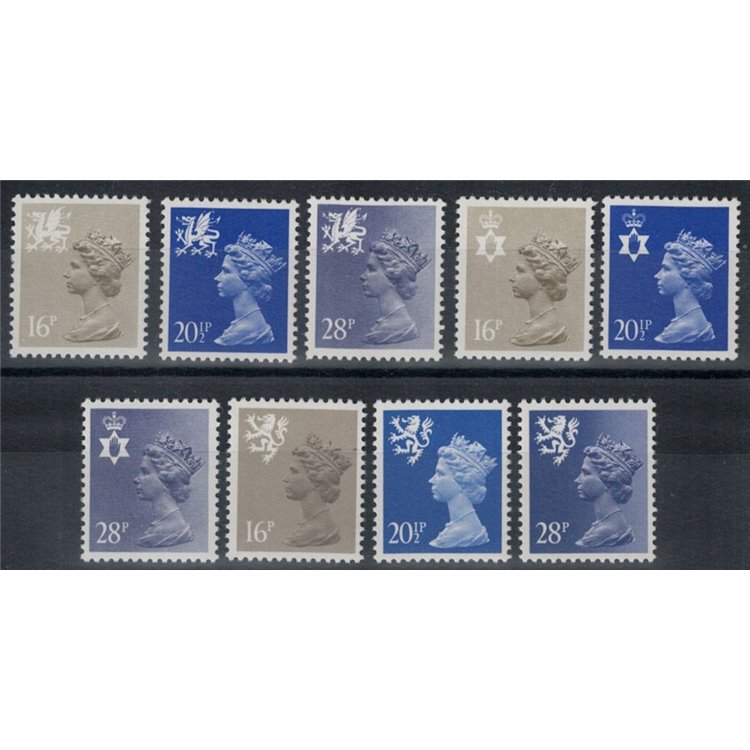 GREAT BRITAIN 1983 Regional emblems 9v MNH**