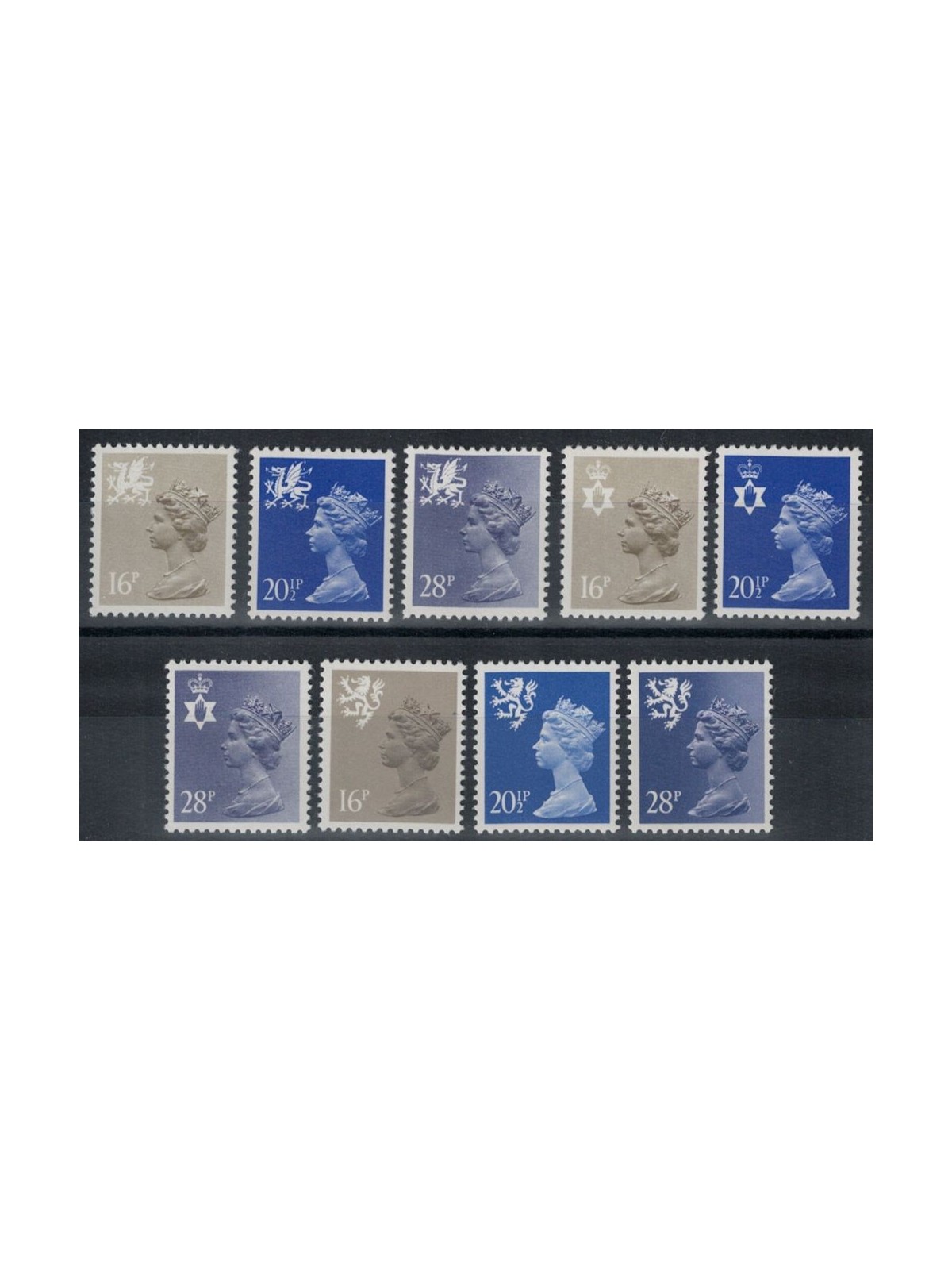 GREAT BRITAIN 1983 Regional emblems 9v MNH**