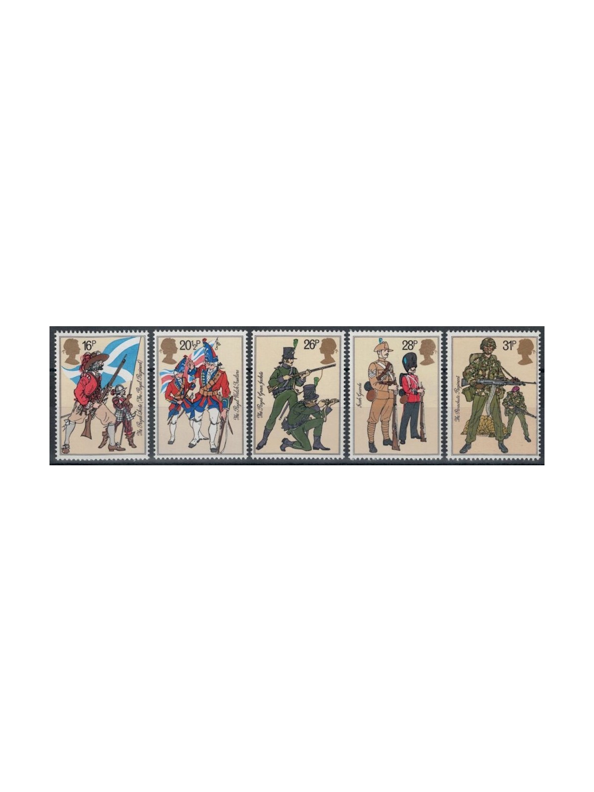 GRAN BRETAGNA 1983 Uniformi militari 5v MNH**