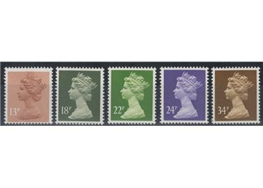 GREAT BRITAIN 1984 Elizabeth II, definitive set 5v MNH**