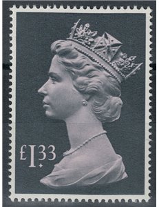 GRAN BRETAGNA 1984 Elisabetta II, alto valore £ 1,33 MNH**