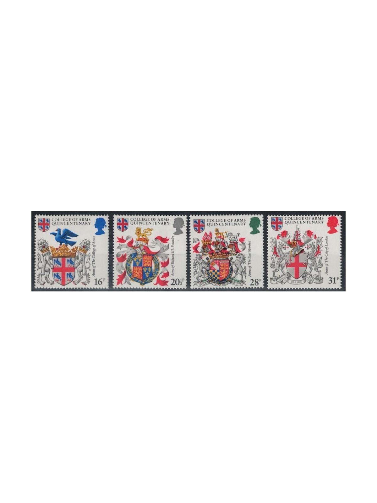 GREAT BRITAIN 1984 Coats of Arms 4v MNH**