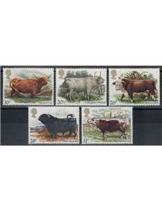 GREAT BRITAIN 1984 Cattle breeds 5v MNH**