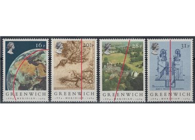 GREAT BRITAIN 1984 Meridian Greenwich 4v MNH**