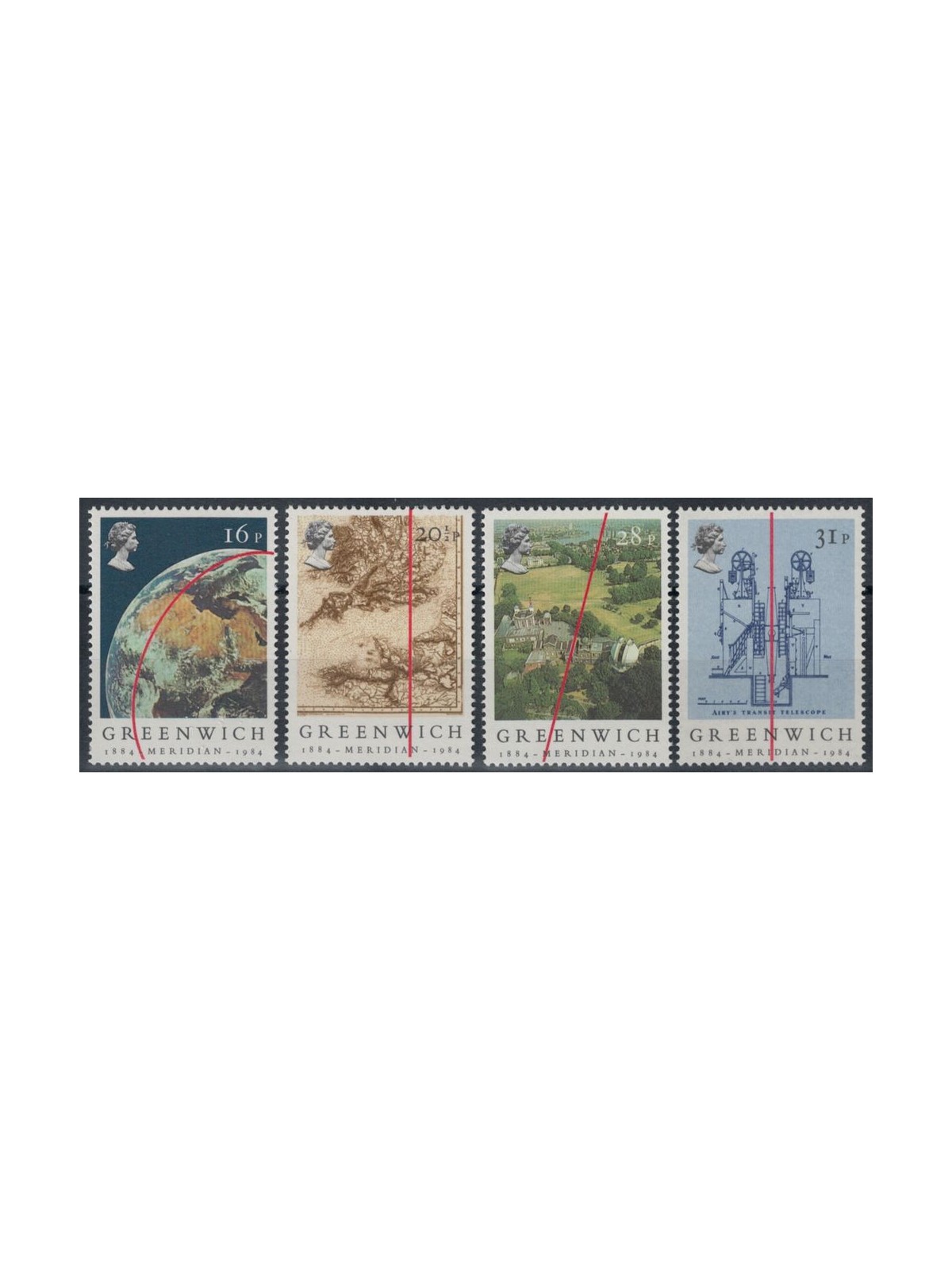 GREAT BRITAIN 1984 Meridian Greenwich 4v MNH**